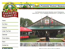 Tablet Screenshot of johnsonfarmersmarketdesbarats.ca